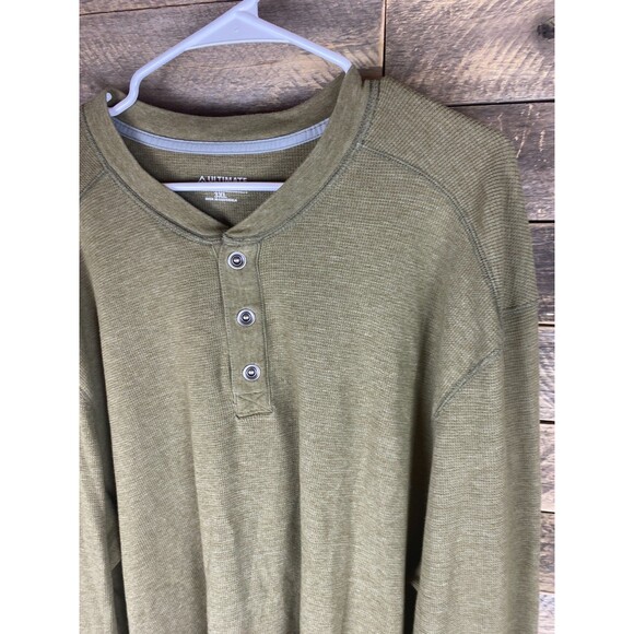 Ultimate Terrain Mens Size 3XL Green Thermal Long Sleeve Shirt - Picture 3 of 12